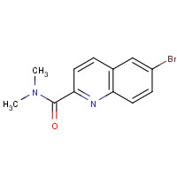 1199806-00-2 6-bromo-N,N-dimethylquinoline-2-carboxamide chemical structure