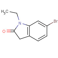 1253392-68-5 6-bromo-1-ethyl-3H-indol-2-one chemical structure