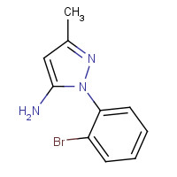1155573-56-0 2-(2-bromophenyl)-5-methylpyrazol-3-amine chemical structure