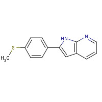 1346526-07-5 2-(4-methylsulfanylphenyl)-1H-pyrrolo[2,3-b]pyridine chemical structure