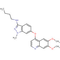 862178-80-1 N-butyl-6-(6,7-dimethoxyquinolin-4-yl)oxy-1-methylindazol-3-amine chemical structure