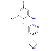 1346673-70-8 3-[[5-(azetidin-3-yl)pyridin-2-yl]amino]-5-bromo-1-methylpyridin-2-one chemical structure
