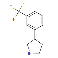 21767-35-1 3-[3-(trifluoromethyl)phenyl]pyrrolidine chemical structure