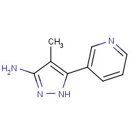 1187027-00-4 4-methyl-5-pyridin-3-yl-1H-pyrazol-3-amine chemical structure