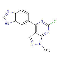 1292902-30-7 4-(3H-benzimidazol-5-yl)-6-chloro-1-methylpyrazolo[3,4-d]pyrimidine chemical structure