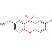 1215868-62-4 7-bromo-3-methoxy-5-methylchromeno[2,3-b]pyridin-5-ol chemical structure