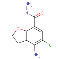 1428863-08-4 4-amino-5-chloro-2,3-dihydro-1-benzofuran-7-carbohydrazide chemical structure