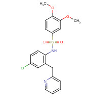 945483-68-1 N-[4-chloro-2-(pyridin-2-ylmethyl)phenyl]-3,4-dimethoxybenzenesulfonamide chemical structure