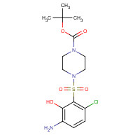 276702-70-6 tert-butyl 4-(3-amino-6-chloro-2-hydroxyphenyl)sulfonylpiperazine-1-carboxylate chemical structure