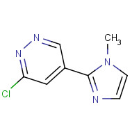 749259-48-1 3-chloro-5-(1-methylimidazol-2-yl)pyridazine chemical structure