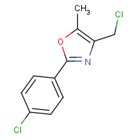832076-92-3 4-(chloromethyl)-2-(4-chlorophenyl)-5-methyl-1,3-oxazole chemical structure