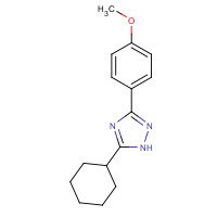 1305757-04-3 5-cyclohexyl-3-(4-methoxyphenyl)-1H-1,2,4-triazole chemical structure