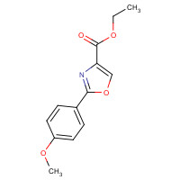 78979-61-0 ethyl 2-(4-methoxyphenyl)-1,3-oxazole-4-carboxylate chemical structure