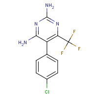 2263-96-9 5-(4-chlorophenyl)-6-(trifluoromethyl)pyrimidine-2,4-diamine chemical structure