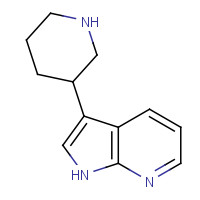 1001069-39-1 3-piperidin-3-yl-1H-pyrrolo[2,3-b]pyridine chemical structure