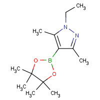 1082503-79-4 1-ethyl-3,5-dimethyl-4-(4,4,5,5-tetramethyl-1,3,2-dioxaborolan-2-yl)pyrazole chemical structure