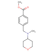 872614-60-3 methyl 4-[[methyl(oxan-4-yl)amino]methyl]benzoate chemical structure