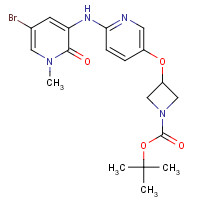 1346674-73-4 tert-butyl 3-[6-[(5-bromo-1-methyl-2-oxopyridin-3-yl)amino]pyridin-3-yl]oxyazetidine-1-carboxylate chemical structure