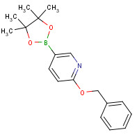 832735-54-3 2-phenylmethoxy-5-(4,4,5,5-tetramethyl-1,3,2-dioxaborolan-2-yl)pyridine chemical structure
