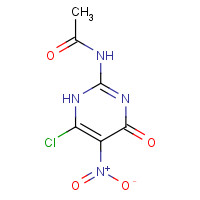 51471-45-5 N-(6-chloro-5-nitro-4-oxo-1H-pyrimidin-2-yl)acetamide chemical structure