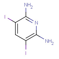 58372-55-7 3,5-diiodopyridine-2,6-diamine chemical structure