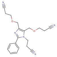 65652-67-7 3-[4,5-bis(2-cyanoethoxymethyl)-2-phenylimidazol-1-yl]propanenitrile chemical structure