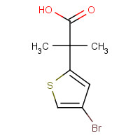 950604-77-0 2-(4-bromothiophen-2-yl)-2-methylpropanoic acid chemical structure