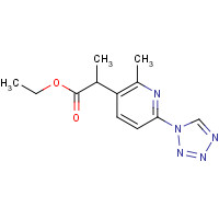 1374575-21-9 ethyl 2-[2-methyl-6-(tetrazol-1-yl)pyridin-3-yl]propanoate chemical structure