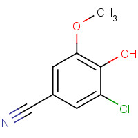 5485-88-1 3-chloro-4-hydroxy-5-methoxybenzonitrile chemical structure