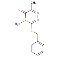 23702-91-2 4-amino-3-benzylsulfanyl-6-methyl-1,2,4-triazin-5-one chemical structure