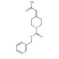40113-03-9 2-(1-phenylmethoxycarbonylpiperidin-4-ylidene)acetic acid chemical structure