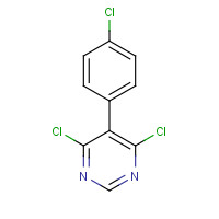 3974-18-3 4,6-dichloro-5-(4-chlorophenyl)pyrimidine chemical structure