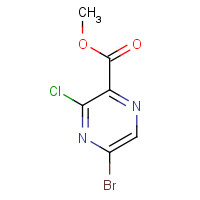 61655-82-1 methyl 5-bromo-3-chloropyrazine-2-carboxylate chemical structure