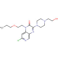 954138-53-5 7-chloro-3-[4-(2-hydroxyethyl)piperazin-1-yl]-1-(2-propoxyethyl)pyrido[3,4-b]pyrazin-2-one chemical structure