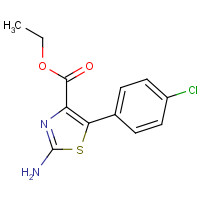 77505-89-6 ethyl 2-amino-5-(4-chlorophenyl)-1,3-thiazole-4-carboxylate chemical structure