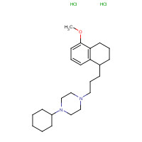 172906-90-0 1-cyclohexyl-4-[3-(5-methoxy-1,2,3,4-tetrahydronaphthalen-1-yl)propyl]piperazine;dihydrochloride chemical structure