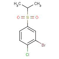 1048918-72-4 2-bromo-1-chloro-4-propan-2-ylsulfonylbenzene chemical structure