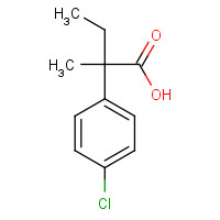 80854-23-5 2-(4-chlorophenyl)-2-methylbutanoic acid chemical structure