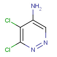 89180-50-7 5,6-dichloropyridazin-4-amine chemical structure