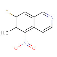 1245644-62-5 7-fluoro-6-methyl-5-nitroisoquinoline chemical structure
