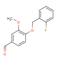 423156-68-7 4-[(2-fluorophenyl)methoxy]-3-methoxybenzaldehyde chemical structure