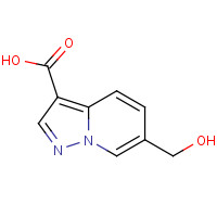 888735-61-3 6-(hydroxymethyl)pyrazolo[1,5-a]pyridine-3-carboxylic acid chemical structure