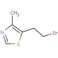 671-24-9 5-(2-bromoethyl)-4-methyl-1,3-thiazole chemical structure