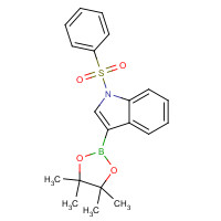 870717-93-4 1-(benzenesulfonyl)-3-(4,4,5,5-tetramethyl-1,3,2-dioxaborolan-2-yl)indole chemical structure