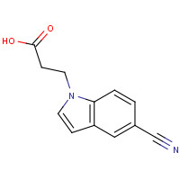 202124-72-9 3-(5-cyanoindol-1-yl)propanoic acid chemical structure