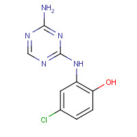 333735-70-9 2-[(4-amino-1,3,5-triazin-2-yl)amino]-4-chlorophenol chemical structure