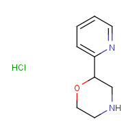 1251023-51-4 2-pyridin-2-ylmorpholine;hydrochloride chemical structure