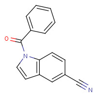 503829-96-7 1-benzoylindole-5-carbonitrile chemical structure