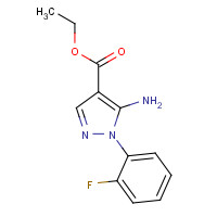 618070-65-8 ethyl 5-amino-1-(2-fluorophenyl)pyrazole-4-carboxylate chemical structure