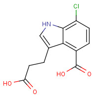 36800-76-7 3-(2-carboxyethyl)-7-chloro-1H-indole-4-carboxylic acid chemical structure